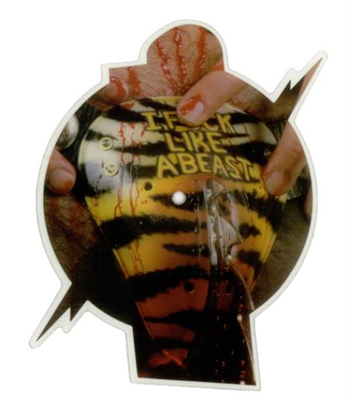 WASP Animal Fuck Like A Beast UK shaped picture disc (picture disc